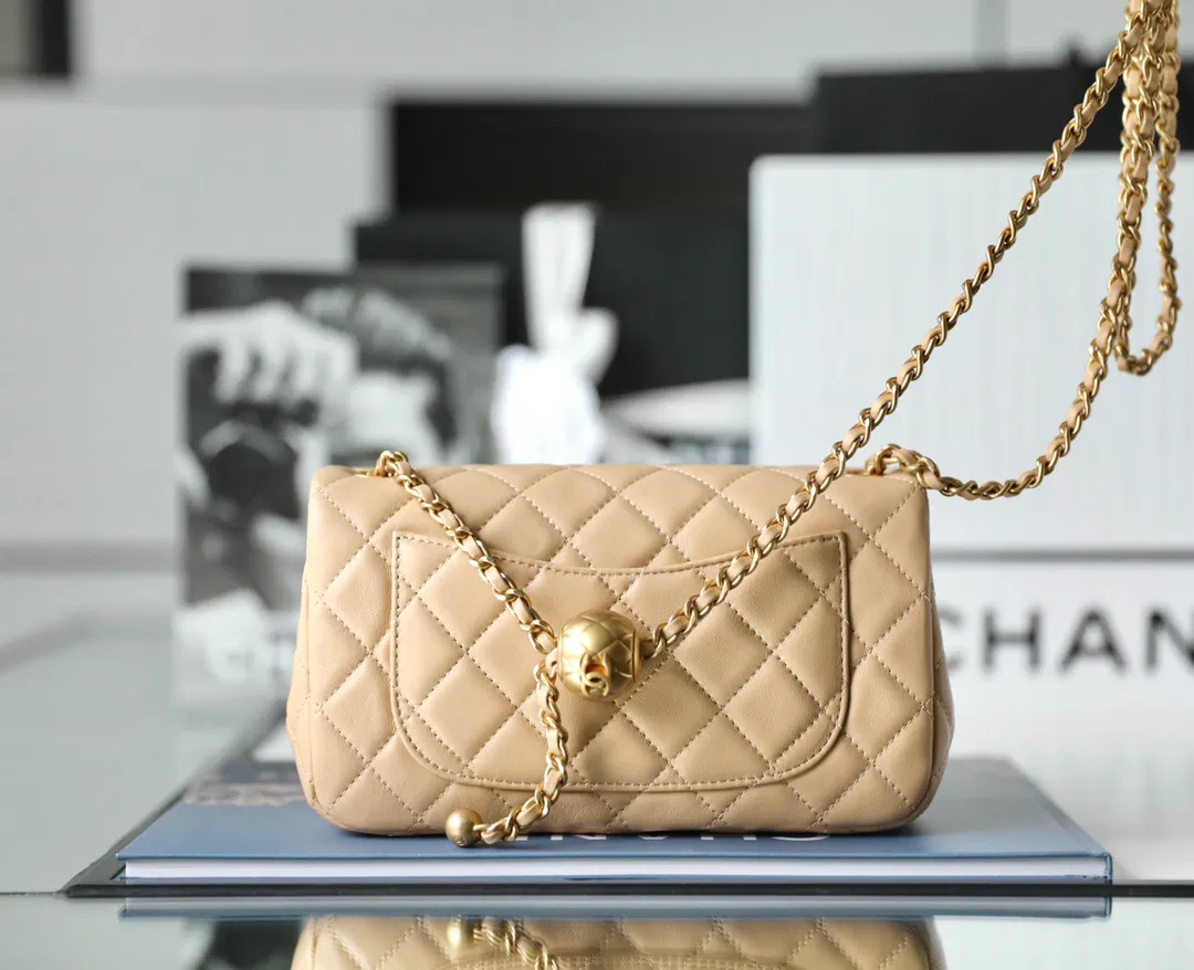 Chanel classic flap mini with golden ball — image 5