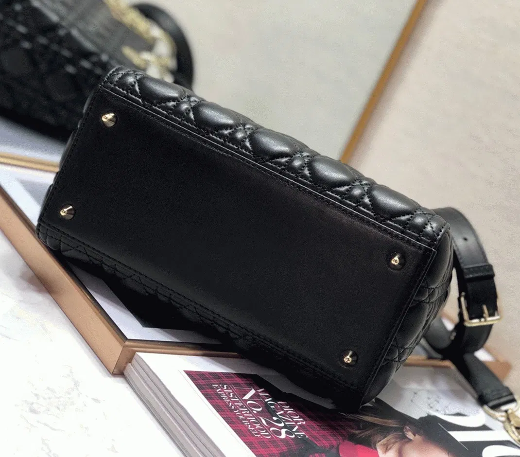 Dior Lady Dior Medium Bag in Black Cannage Lambskin — image 4