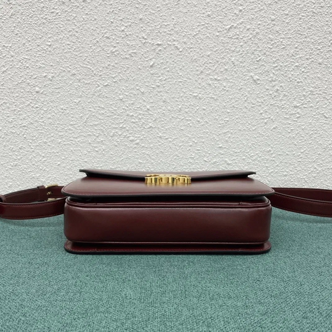 Top Quality Celine Triomphe Large Bag In Bordeaux — image 5