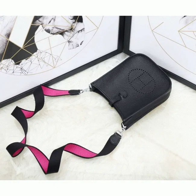 Black Evelyne II TPM Knockoff Hermes Messenger Shoulder Bag — image 3