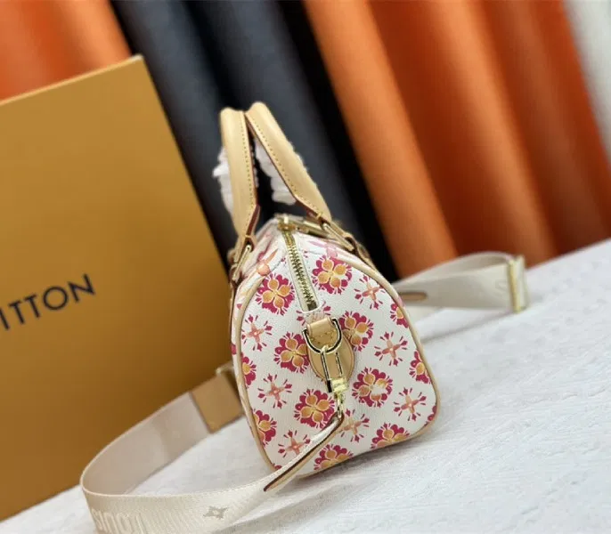 Louis Vuitton LV By The Pool Monogram Tiles Canvas Speedy Bandouliere 20 Bag In Coral — image 5