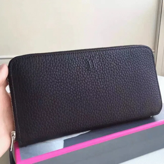Black AAA Hermes Wallet Azap Zipped