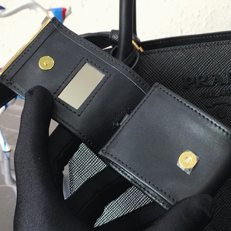 Prada Monochrome Small Bag Imitation in Black — image 6