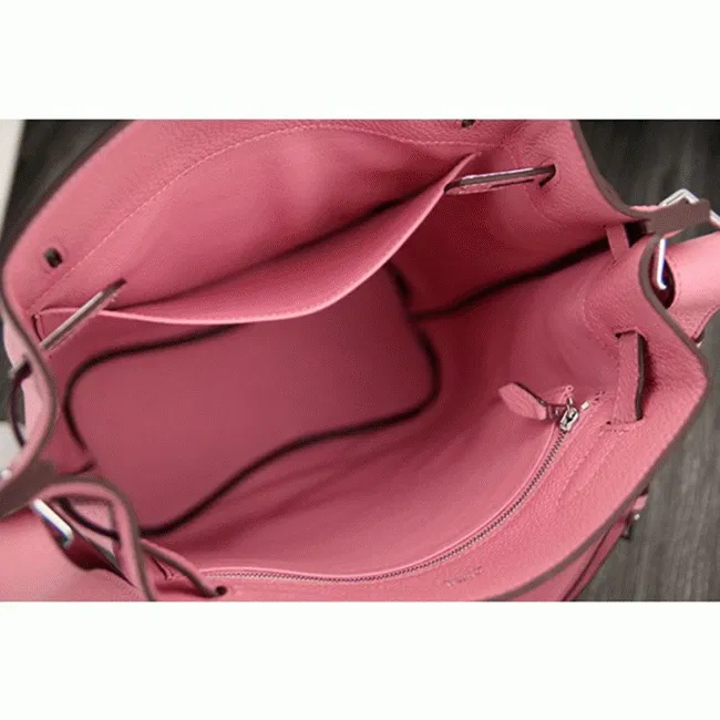 Pink Leather Hermes So Kelly 22cm Feminine Shoulder Bag — image 5