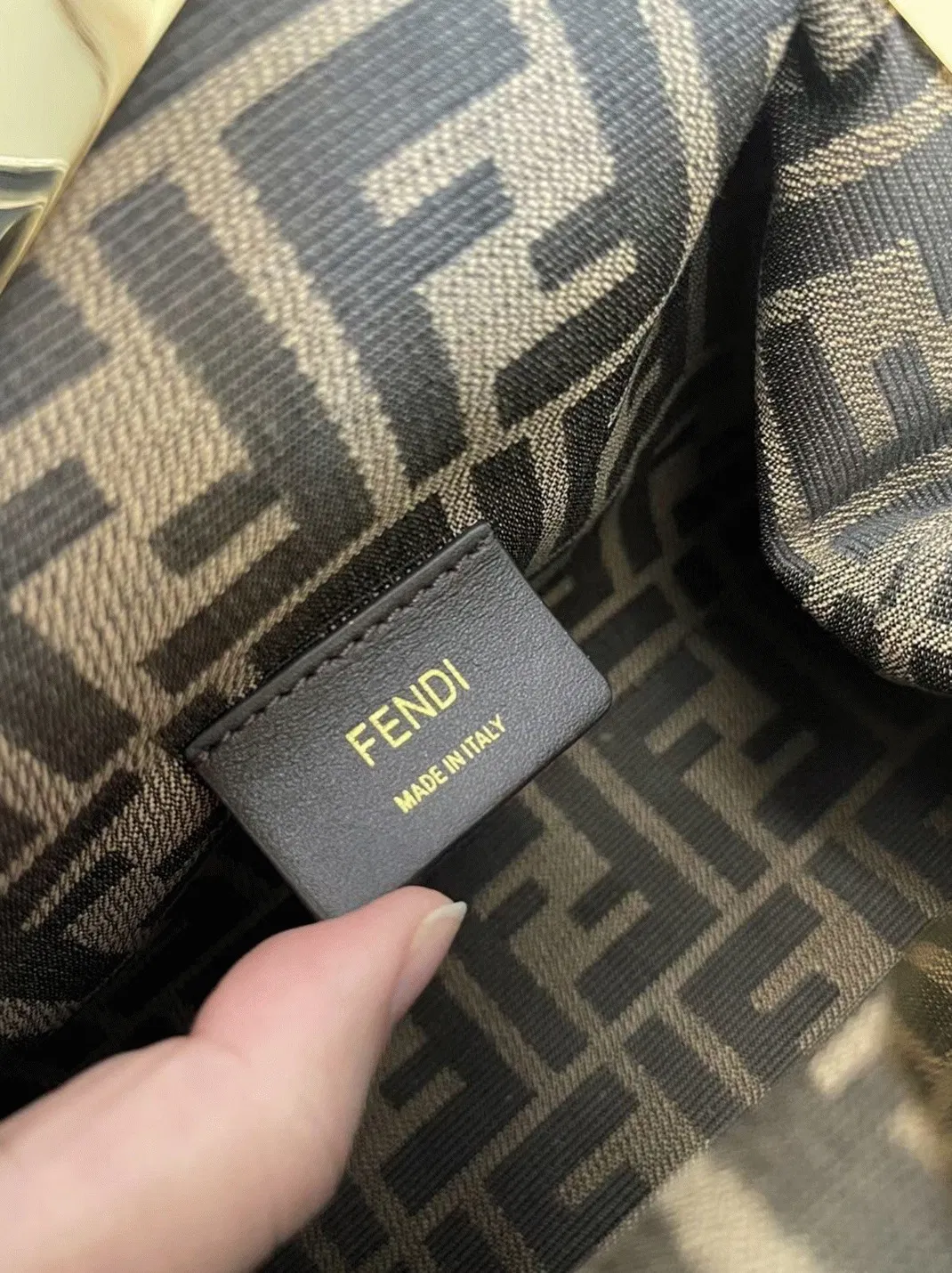 Top Quality Fendi First Medium Bag In Light Blue Nappa Leather — image 4