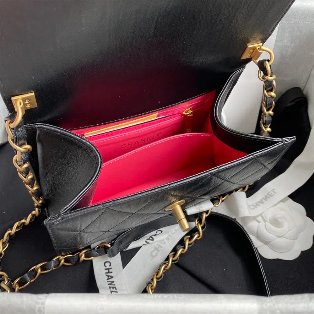 CHANEL Mini Flap Bag with Top Handle — image 7