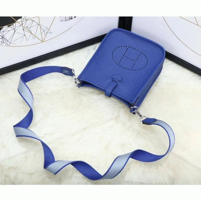 Blue Electric Evelyne II TPM Bag Hermes Small Shoulder Bag — image 5