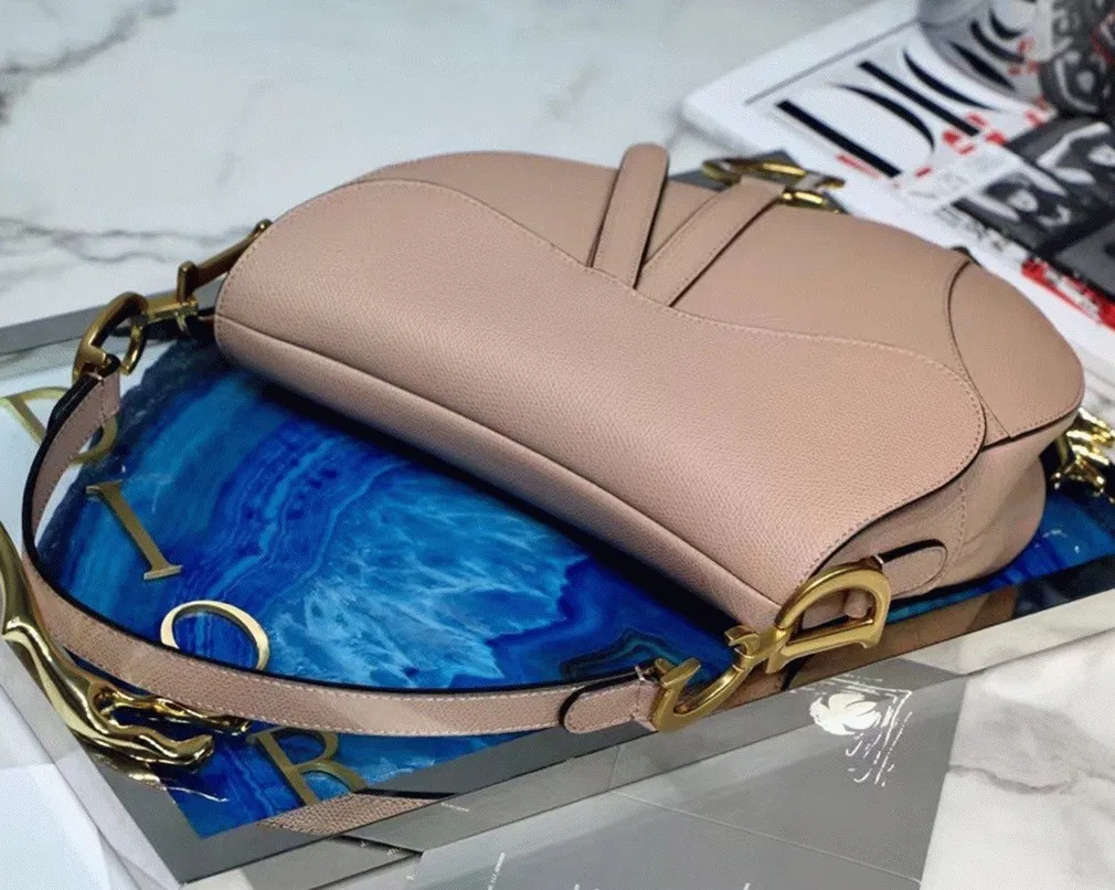 Dior Saddle Bag in Blush Grained Calfskin — image 3
