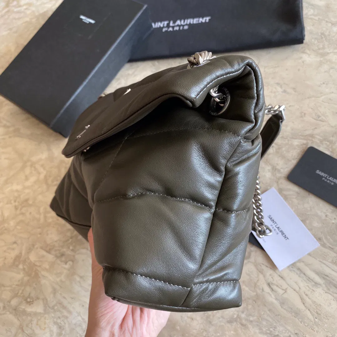 PUFFER MEDIUM BAG IN QUILTED LAMBSKIN — image 4