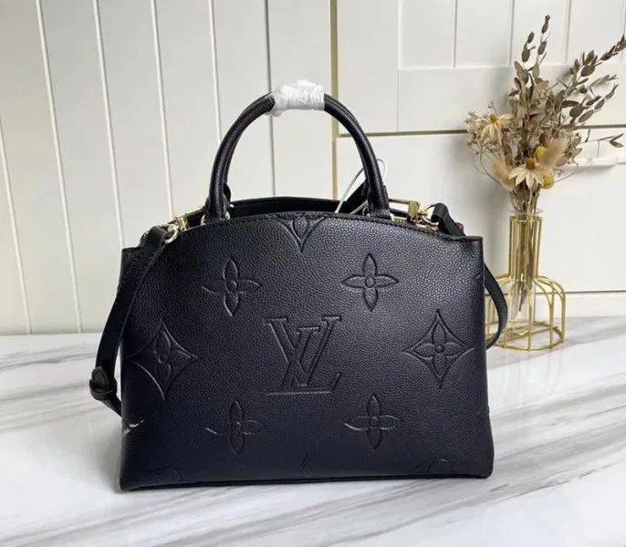 Louis Vuitton Monogram Empreinte Leather Petit Palais Handbag In Black — image 5