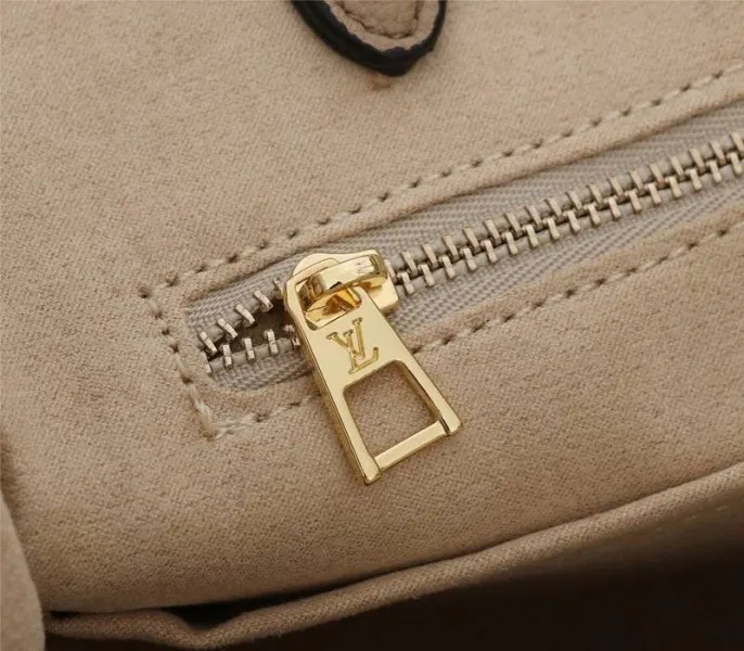 Louis Vuitton Monogram Empreinte OnTheGo MM Tote In Tourterelle Gray — image 7