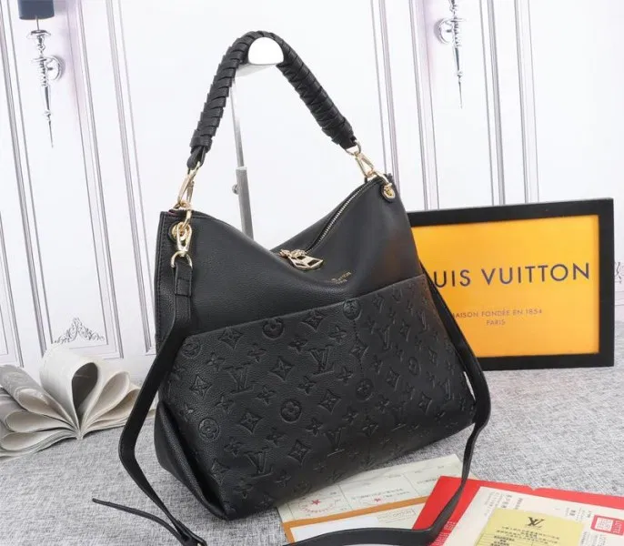 LV Monogram Empreinte Leather Maida Hobo In Black — image 2