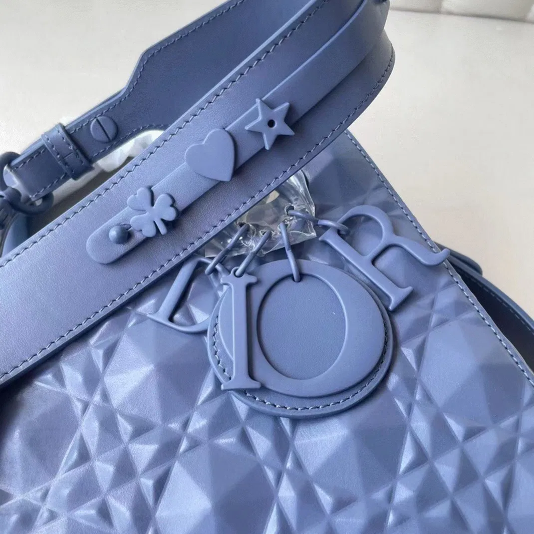 Dior Small Lady Dior My ABCDior Bag in Denim Calfskin with Diamond Motif — image 2