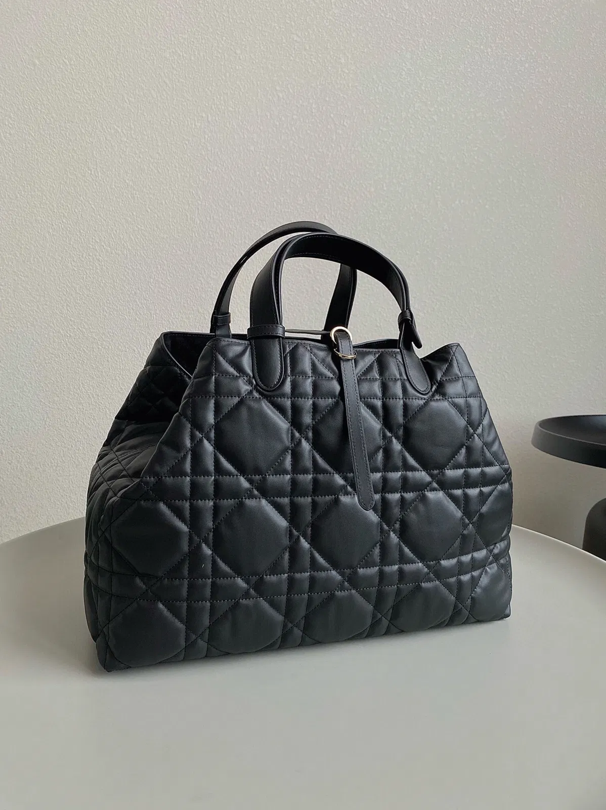 Dior Toujours Large Bag in Black Macrocannage Calfskin — image 2
