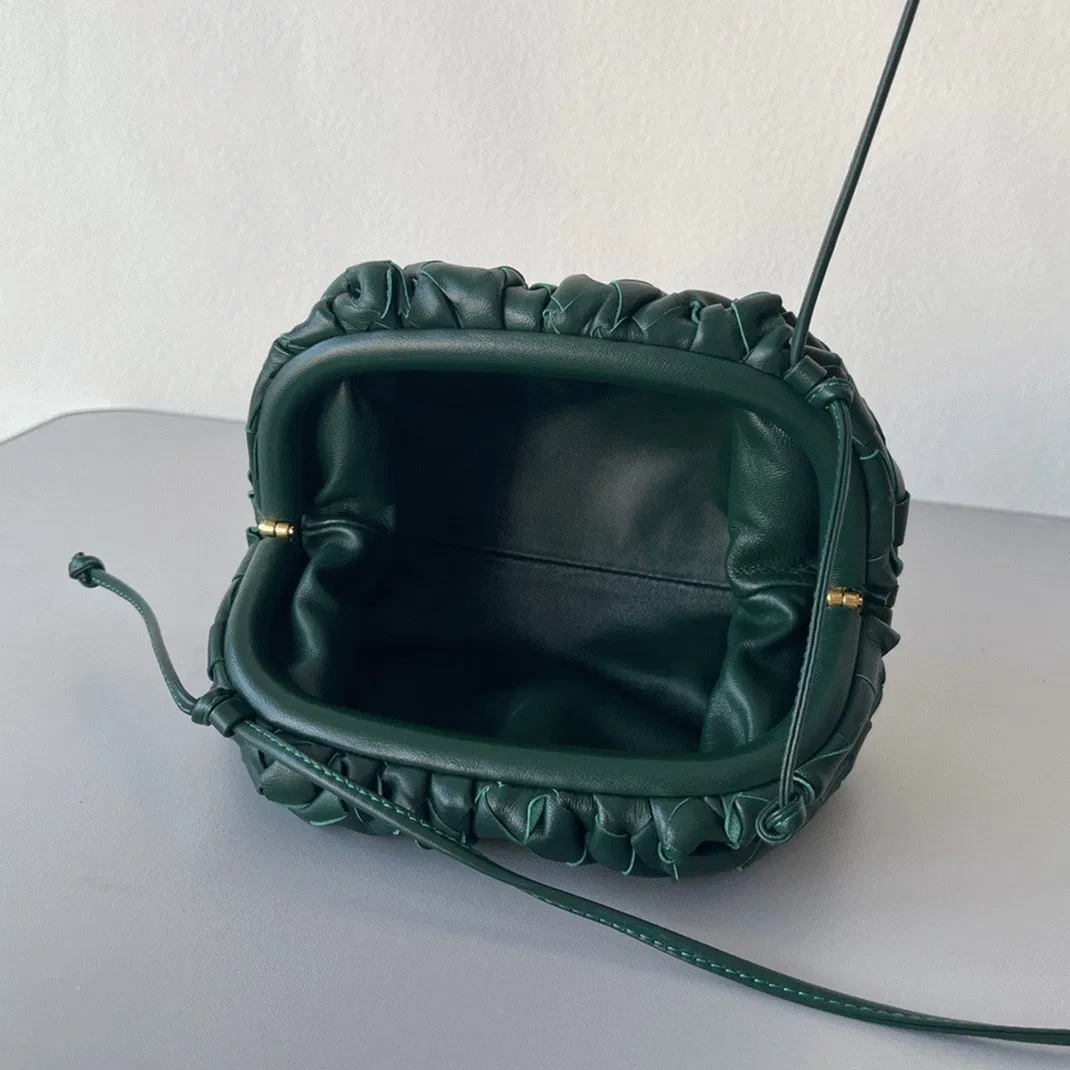Knockoff Bottega Veneta Mini Pouch with Strap Raintree — image 10