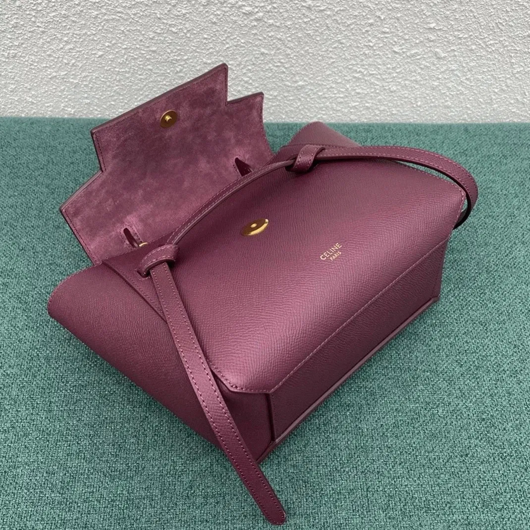 Celine Belt Nano Bag in Bordeaux — image 9
