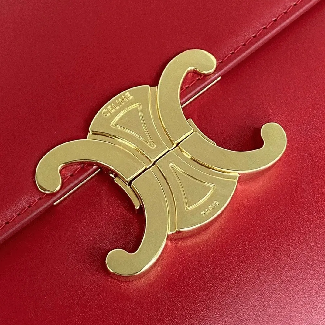 Top Quality Celine Triomphe Large Bag In Red — image 7