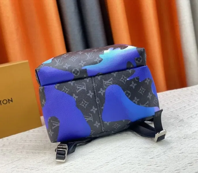 Louis Vuitton Monogram Eclipse Discovery Backpack In Blue Sunrise — image 5