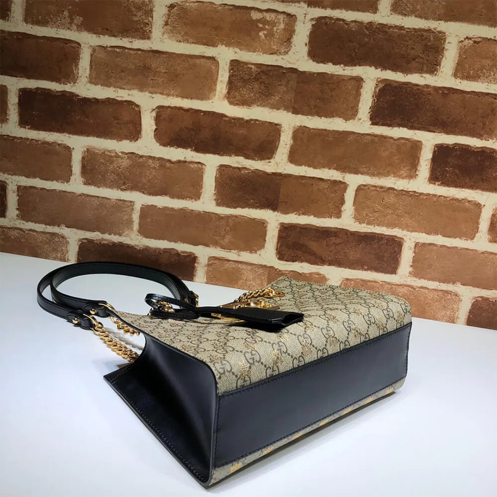 GG Padlock small GG bees shoulder bag — image 2