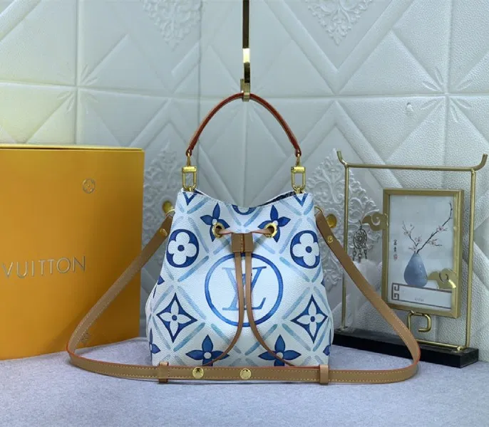 Louis Vuitton LV By The Pool Monogram Tiles Canvas NeoNoe BB Bag In Lagoon Blue