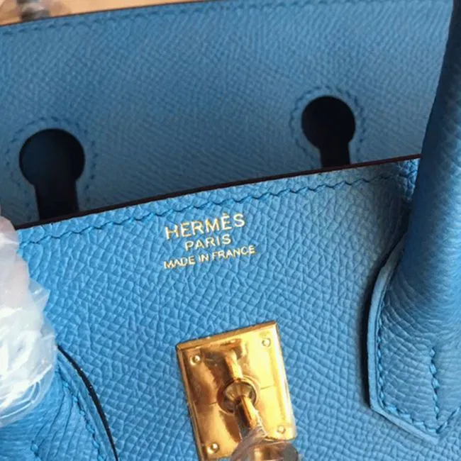 High-End Blue Paradiso Hermes Birkin 25cm Purse — image 7
