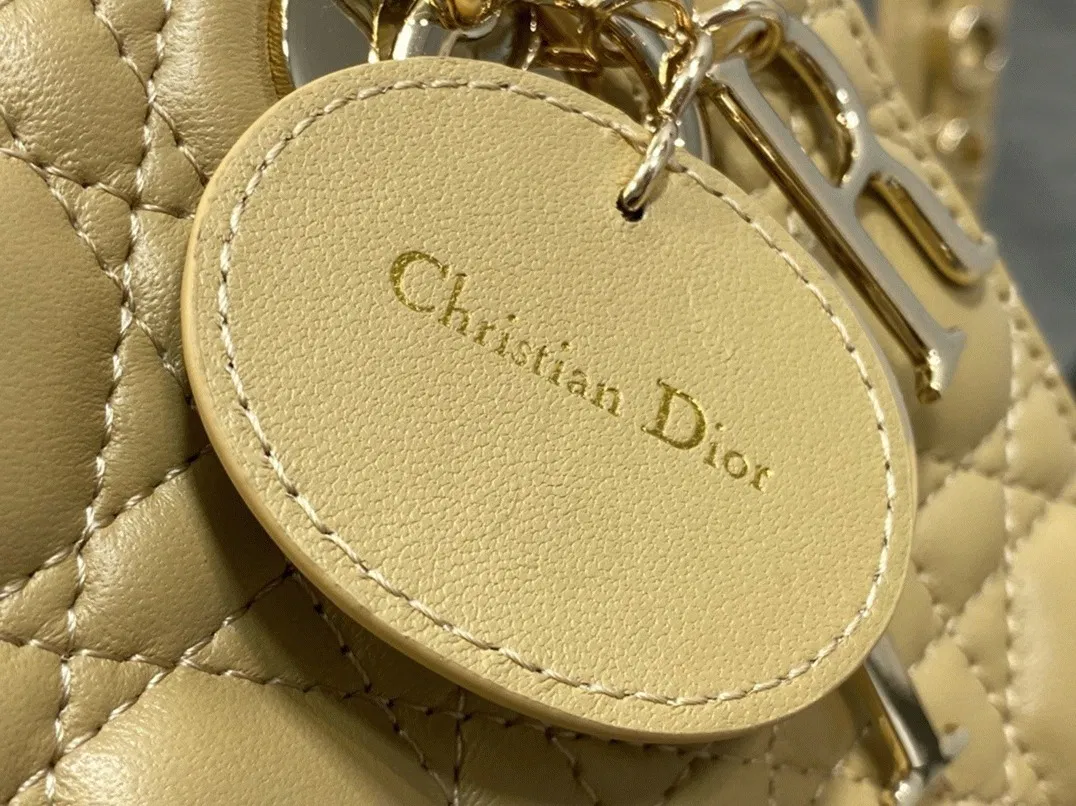 Dior Small Lady Dior My ABCDior Bag in Pastel Yellow — image 8