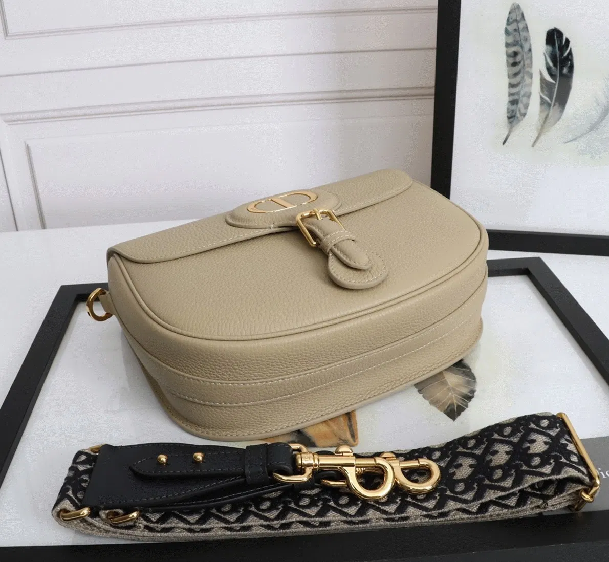 Dior Bobby Large Bag Knockoff in Beige — image 2