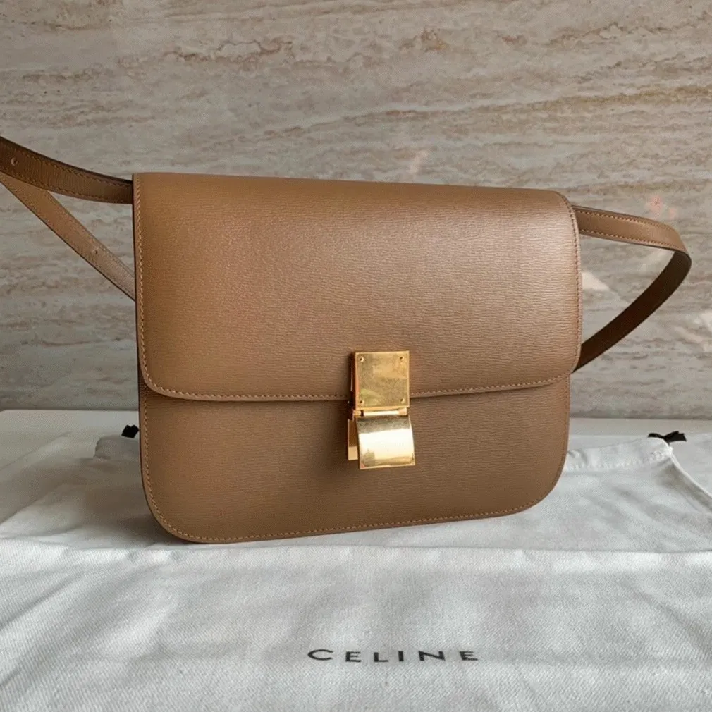 Top Quality Celine Classic Box Medium Bag In Camel — image 6