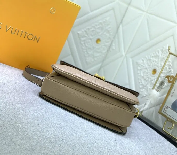LV Monogram Empreinte Leather Metis In Tourterelle Grey M44881 — image 4
