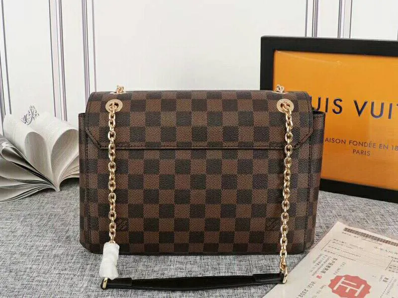 Louis Vuitton Damier Ebene Canvas Vavin PM Bag In Black — image 5