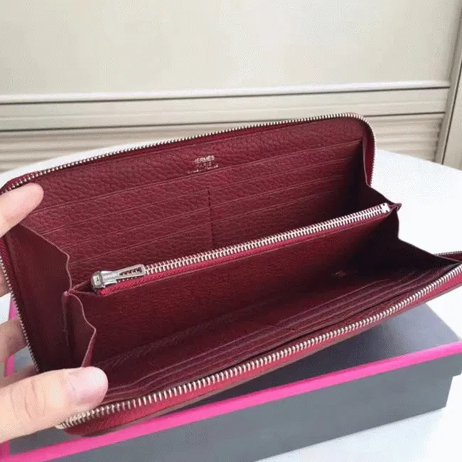 Ruby Designer Knockoff Hermes Wallet Azap Zipped — image 4