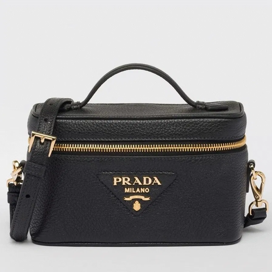 Prada Mini Vanity Bag in Black