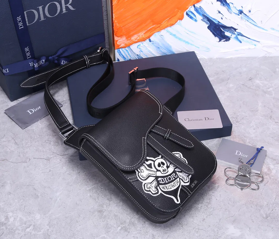 Dior Men’s Bee Print Shoulder Bag — image 2