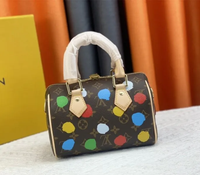 Louis Vuitton X YK Monogram Canvas Speedy 20 Handbag With Textile Strap In Style 1 — image 3