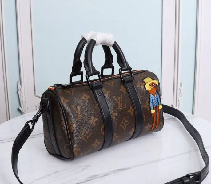 Louis Vuitton Monogram Canvas Mens Zoooom With Friends Nano Keepall Travel Bag — image 2