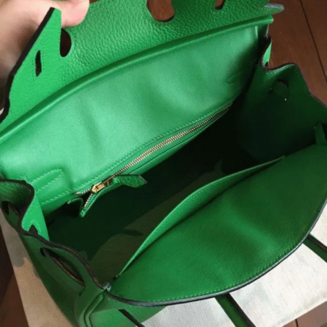 Premium Bamboo Hermes Birkin 25cm Knockoff Handbag — image 4