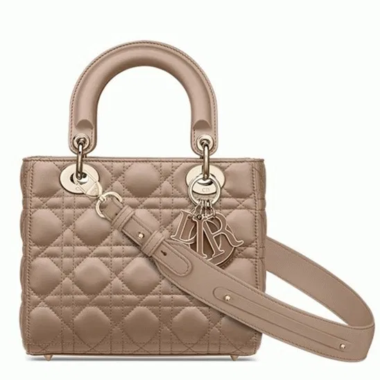 Dior Small Lady Dior My ABCDior Bag in Warm Taupe