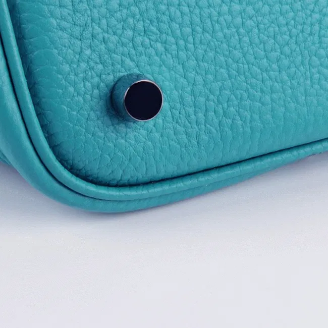 Turquoise Hermes Picotin Lock handbag — image 4