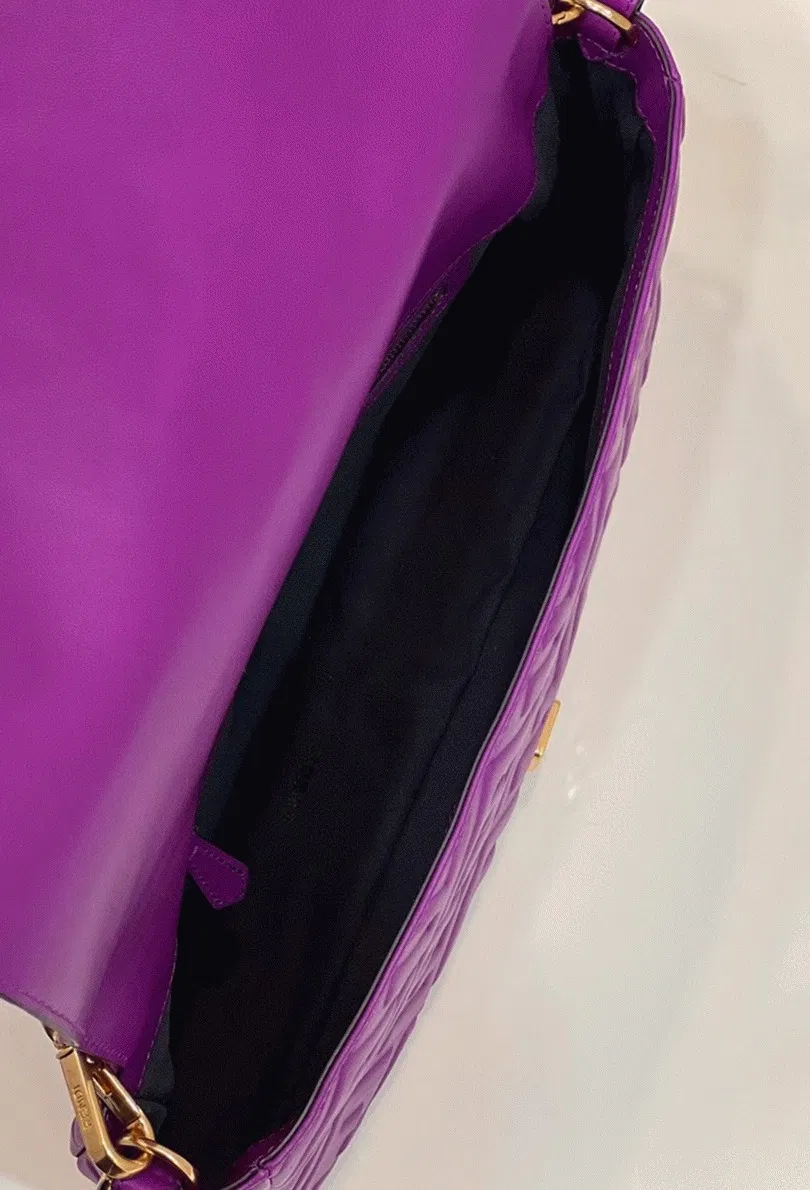 Top Quality Fendi Large Baguette Bag In Purple FF — image 8
