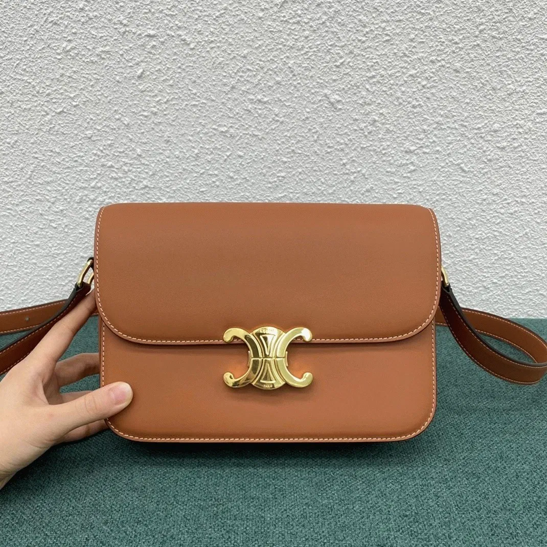 Top Quality Celine Triomphe Medium Bag In Brown — image 12