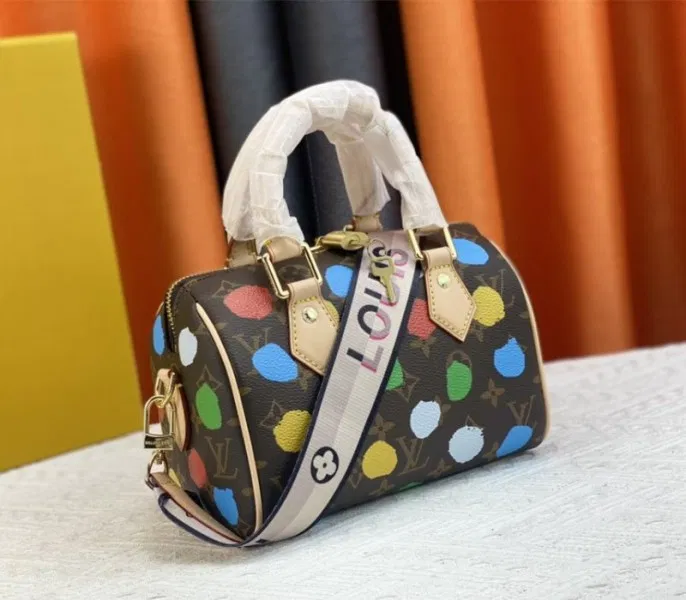 Louis Vuitton X YK Monogram Canvas Speedy 20 Handbag With Textile Strap In Style 2 — image 2