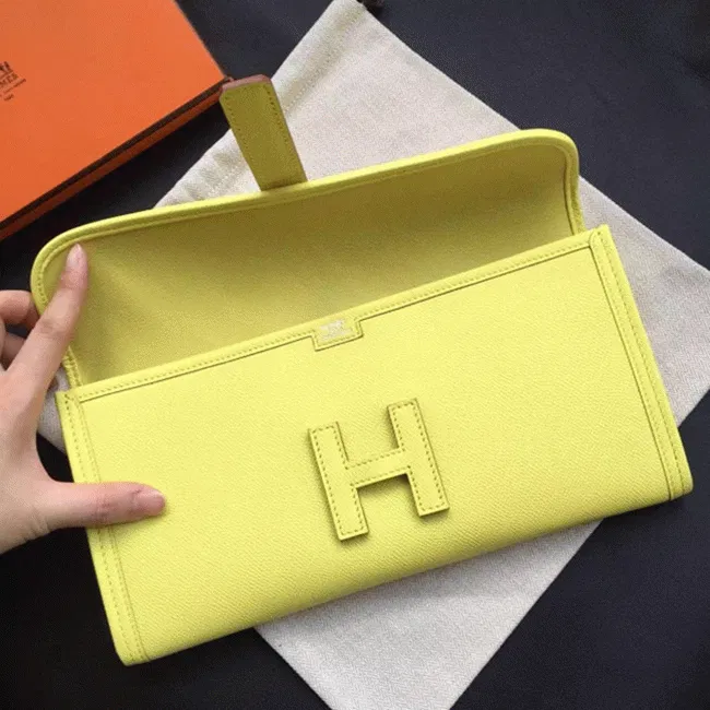 Soufre knockoff Hermes Jige Elan clutch bag — image 7