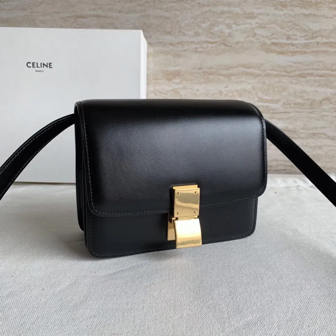 Top Quality Imitation Celine Classic Box Small Bag In Black — image 7