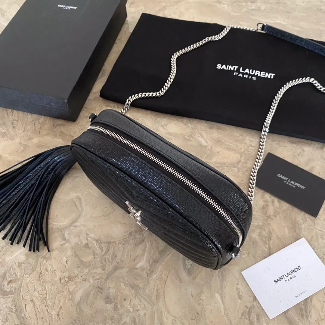 YSL Mini Lou Quilted Leather Camera Bag — image 6