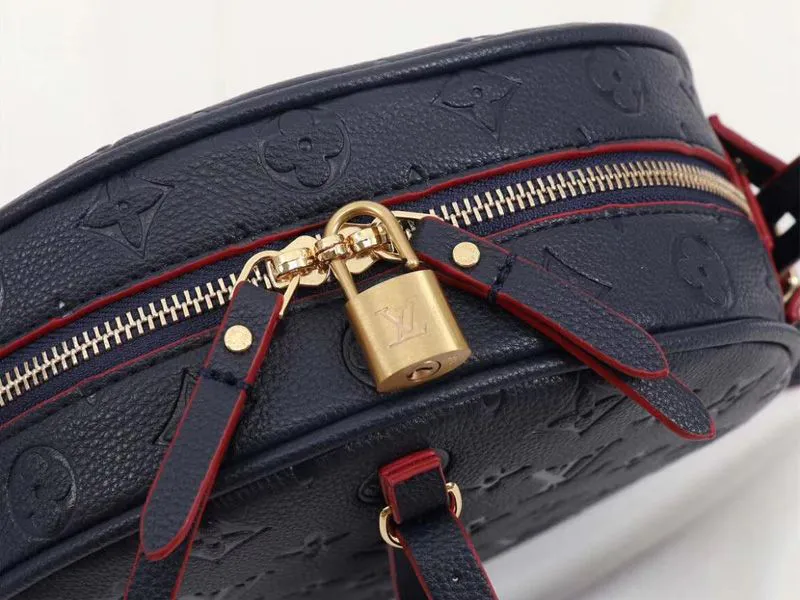Louis Vuitton Monogram Empreinte Boite Chapeau Souple MM Bag In Navy Blue — image 6