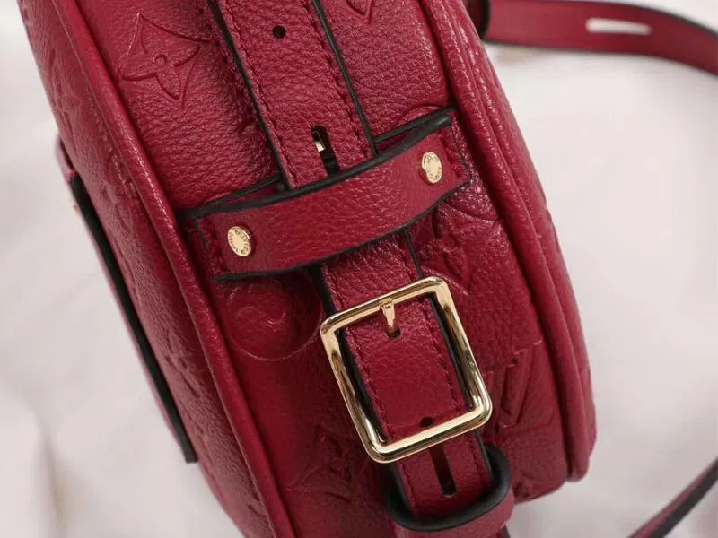 Louis Vuitton Monogram Empreinte Boite Chapeau Souple MM Bag In Red — image 7