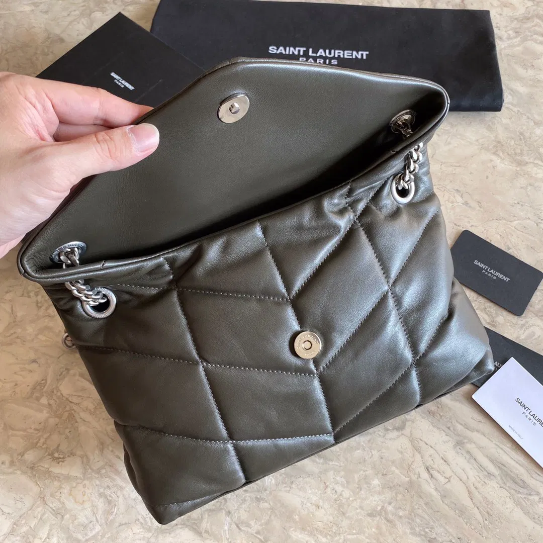 PUFFER MEDIUM BAG IN QUILTED LAMBSKIN — image 7
