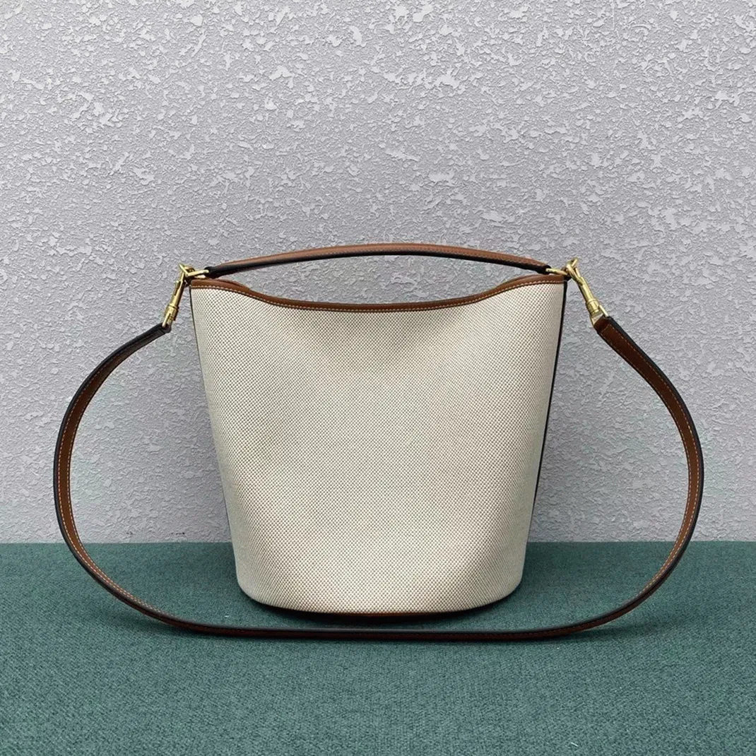Top Quality Celine Bucket 16 Bag In Textile and Calfskin — image 2