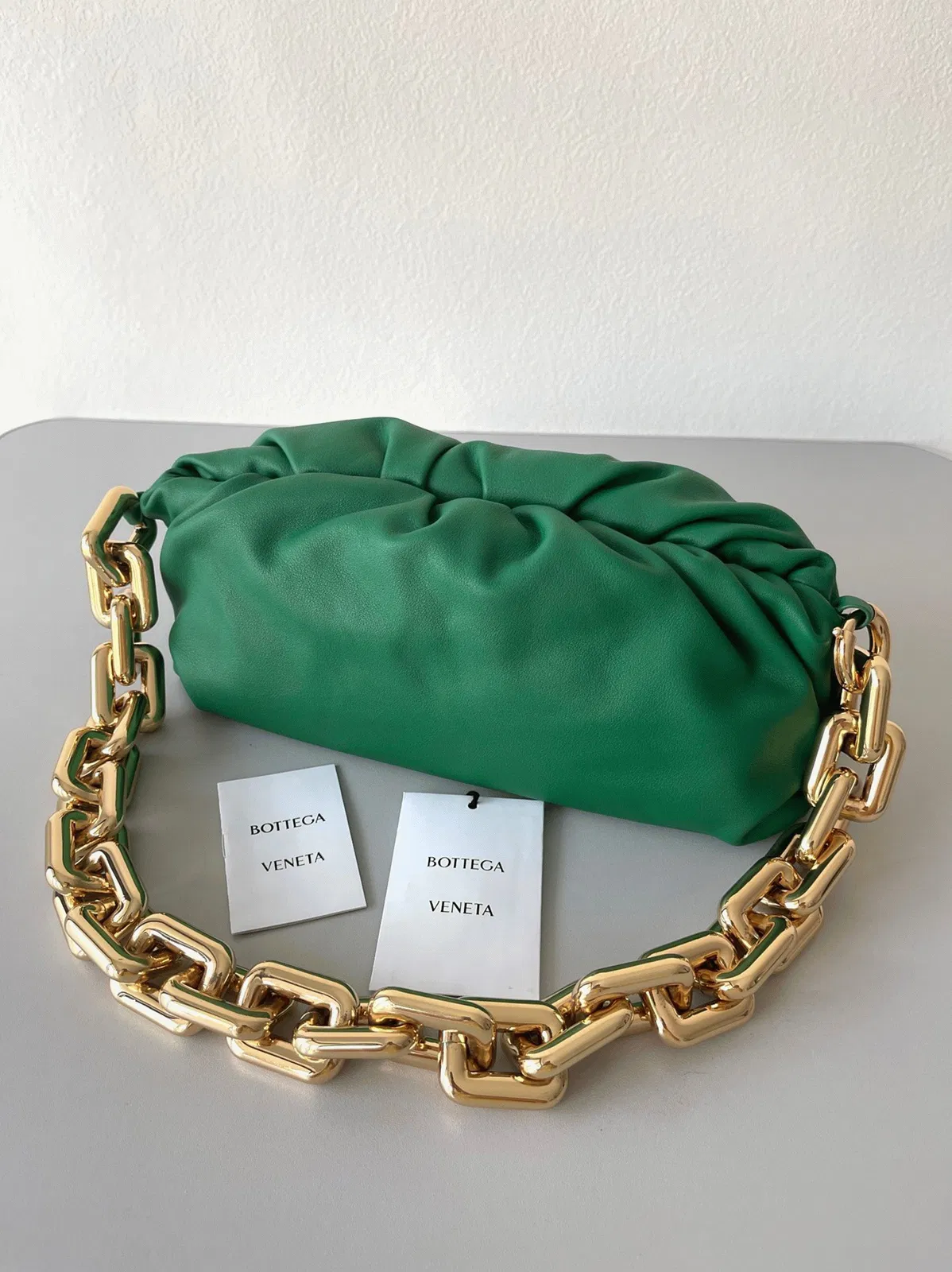 Bottega Veneta The Chain Pouch Bag Green — image 2