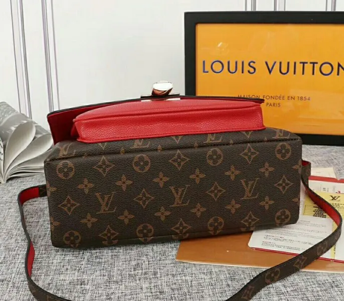 Louis Vuitton Monogram Canvas Marignan Bag In Coquelicot Red — image 3